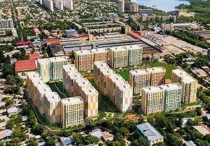 Поставка фиброцементных фасадных панелей Latonit для ЖК Акварель в Алматы