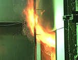 Огневые испытания фиброцементных плит LATONIT